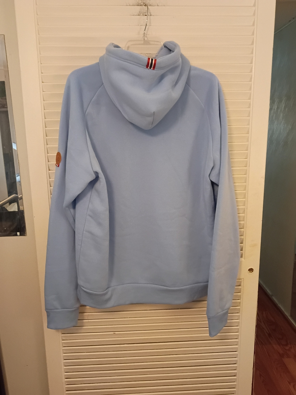 Norway Logo Light Blue Hoodie Sweatshirt - Picture 4 of 7
